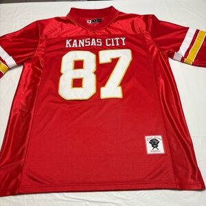 Pro Zone Kopkoc Travis Kelce #87 Kansas City Chiefs NFL Football Jersey Men’s L